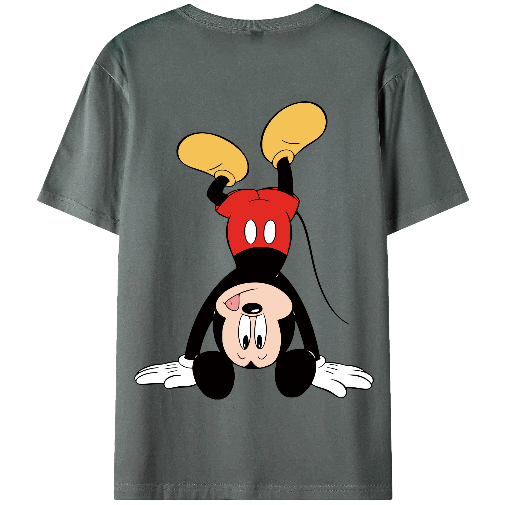 （画像用） ミッキーマウス Mickey Mouse 綿100％半袖Tシャツ（背面プリント）